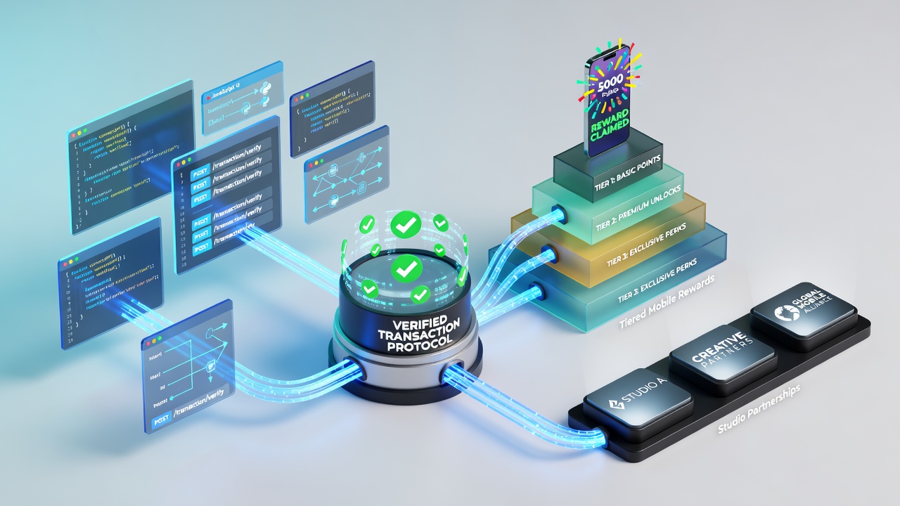 Software interfaces linking mobile reward tiers with verified transaction protocols in gaming environments