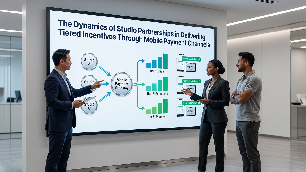 Studio teams collaborating on mobile payment integrations for tiered gaming rewards